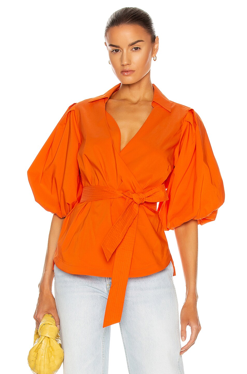 Image 1 of SIMKHAI Waverly Wrap Top in Poppy