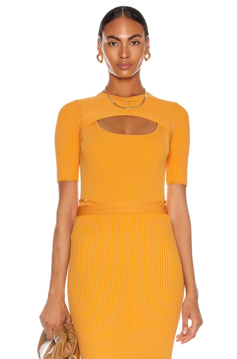 Image 1 of SIMKHAI Keira Cut Out Tee in Pixie