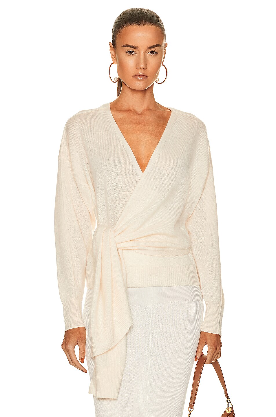 Image 1 of SIMKHAI Anna Wrap Top in Ivory