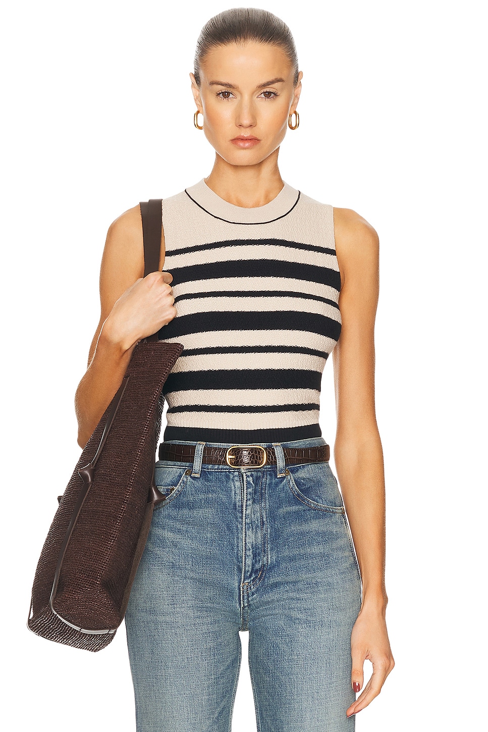 Tatyana Tank Top in Beige