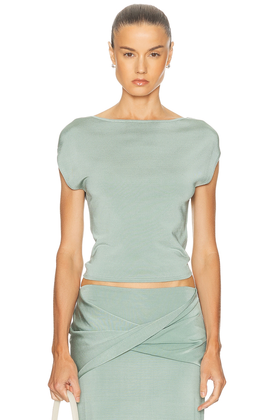 Lorra Off Shoulder Top in Blue