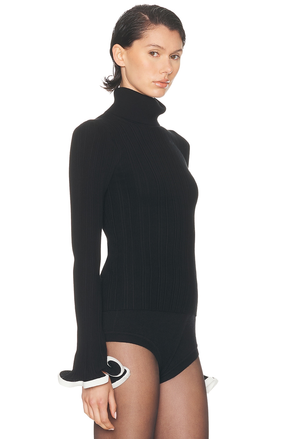 Simkhai Lola Turtleneck Top In Black