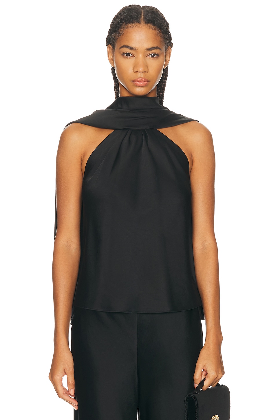 Image 1 of SIMKHAI Scarlett Cape Top in Black