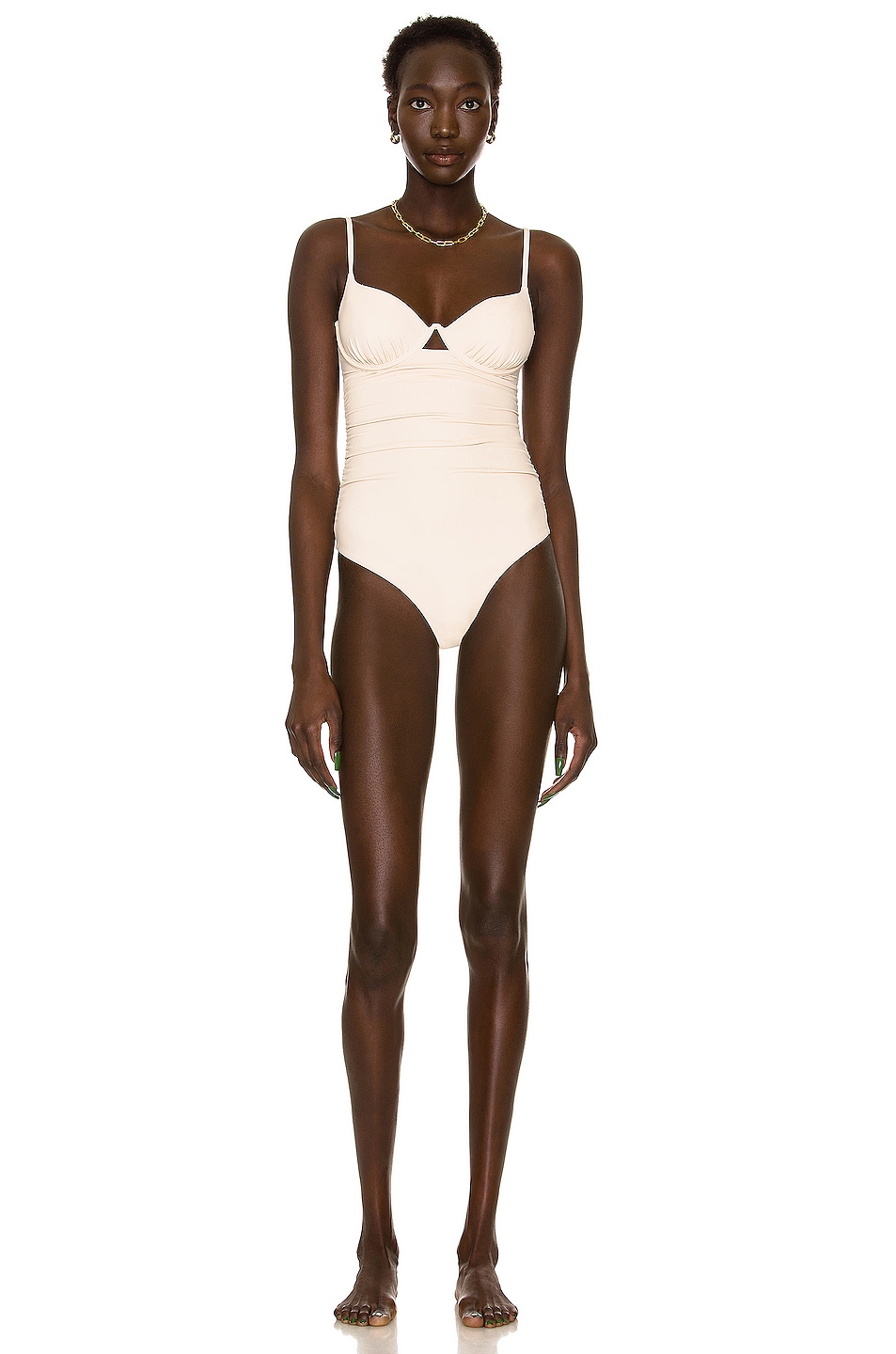 Image 1 of SIMKHAI Laine Swimsuit in Ceramic