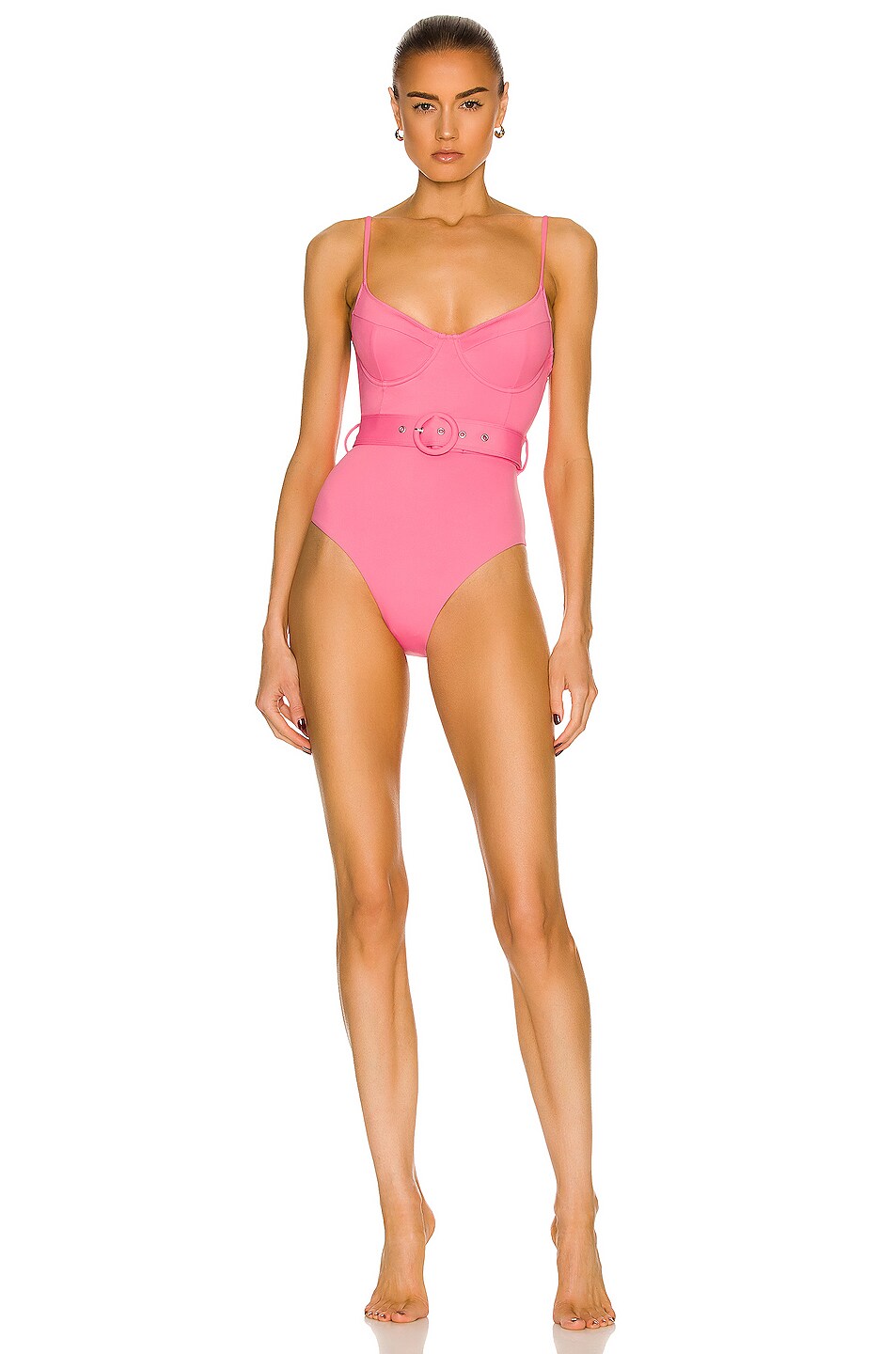 Image 1 of SIMKHAI Noa Swimsuit in Flamingo