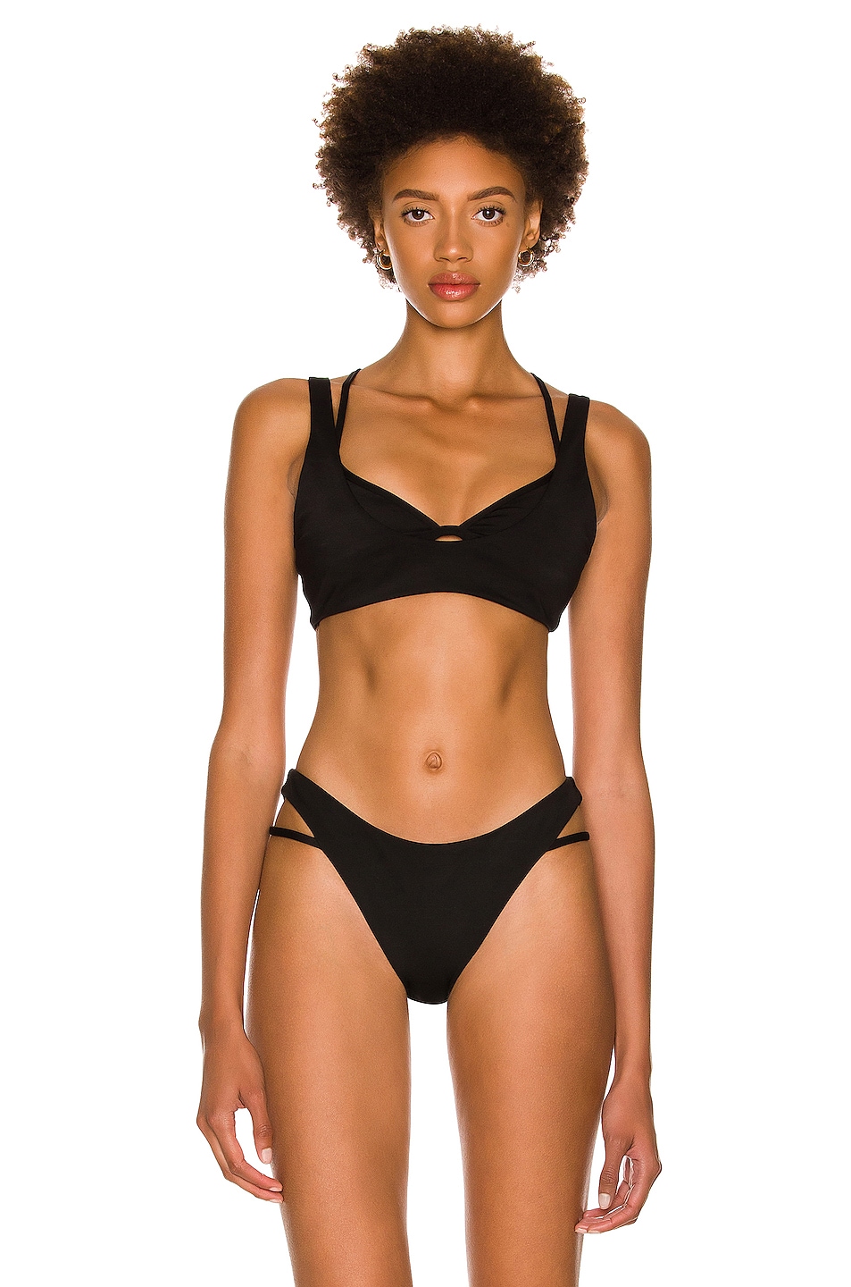 Image 1 of SIMKHAI Dani Bikini Top in Black