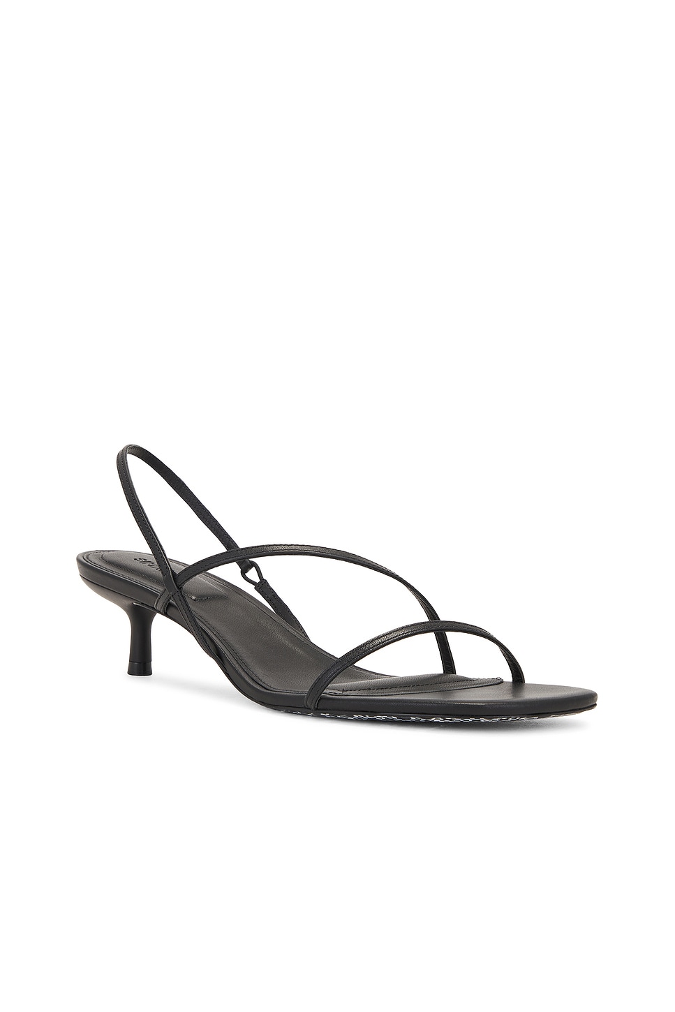 Shop Simkhai Cedonia Strappy Kitten Heel Sandal In Black