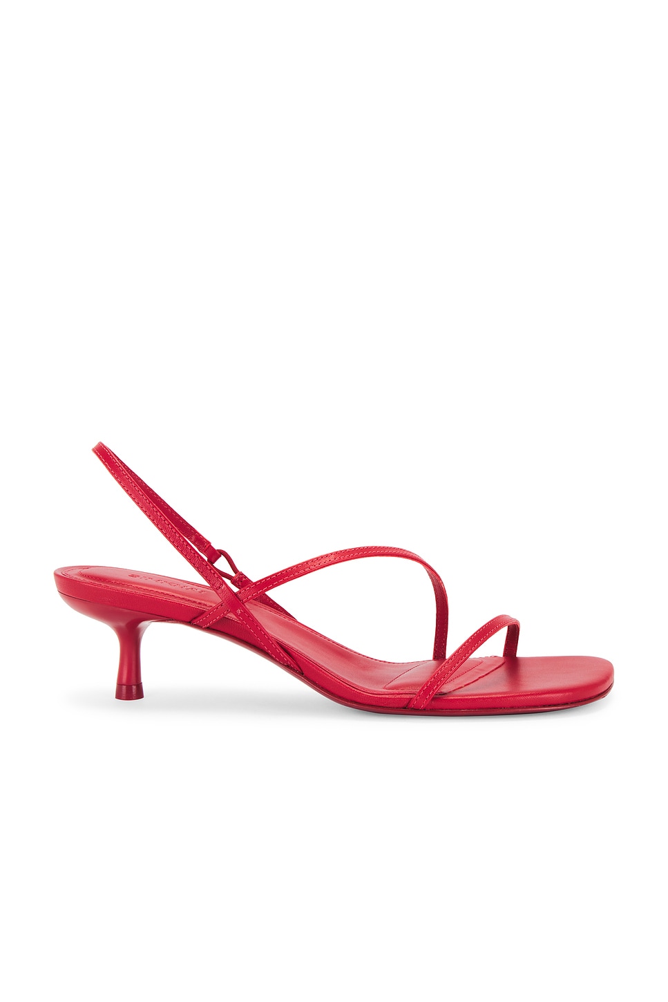 Cedonia Strappy Kitten Heel Sandal in Red