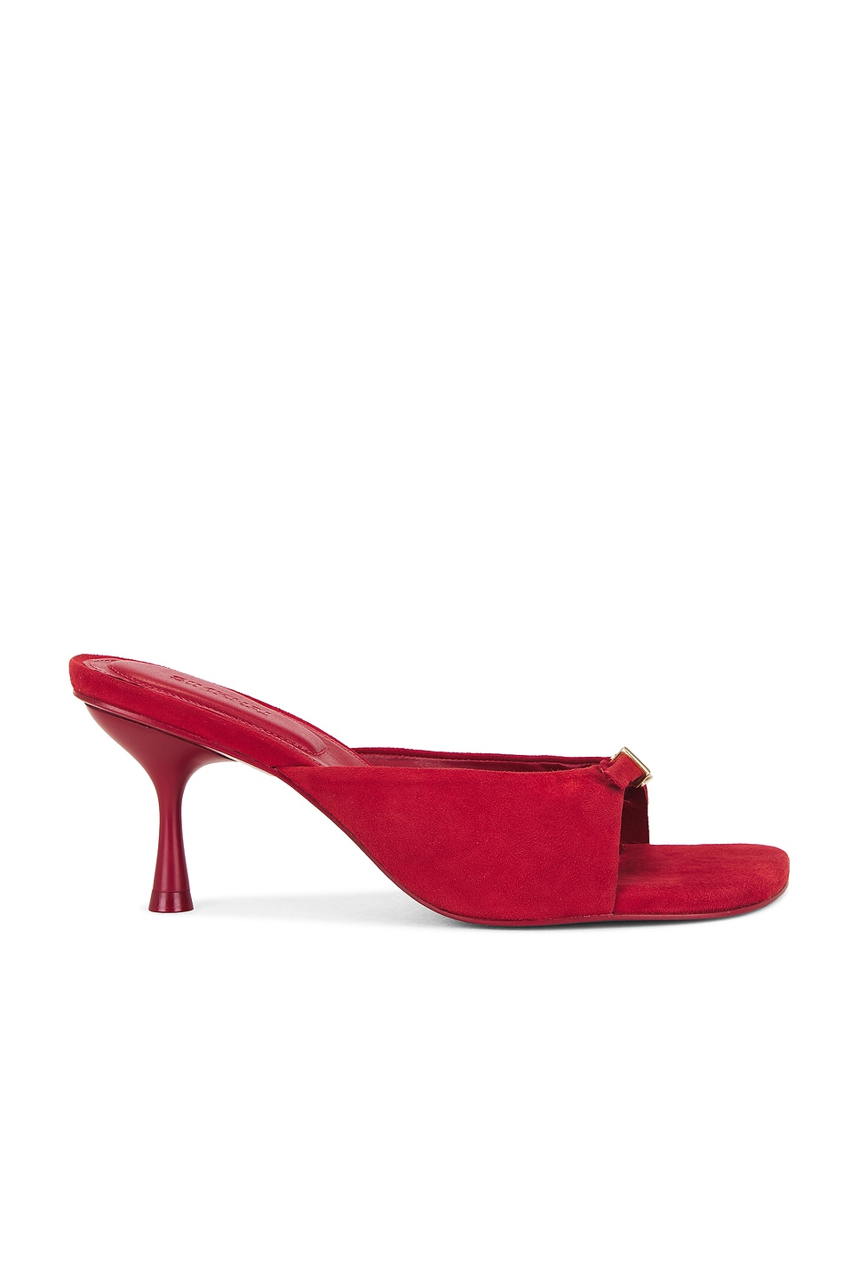 Carey Suede Mule in Red