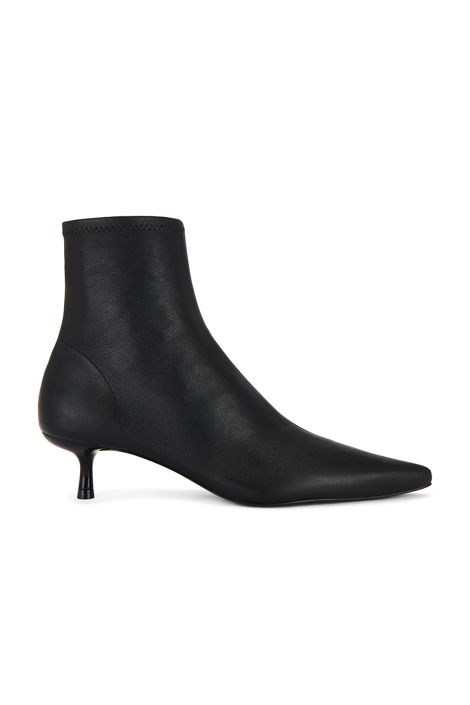 Simkhai Joni Stretch Leather Ankle Boot In Black