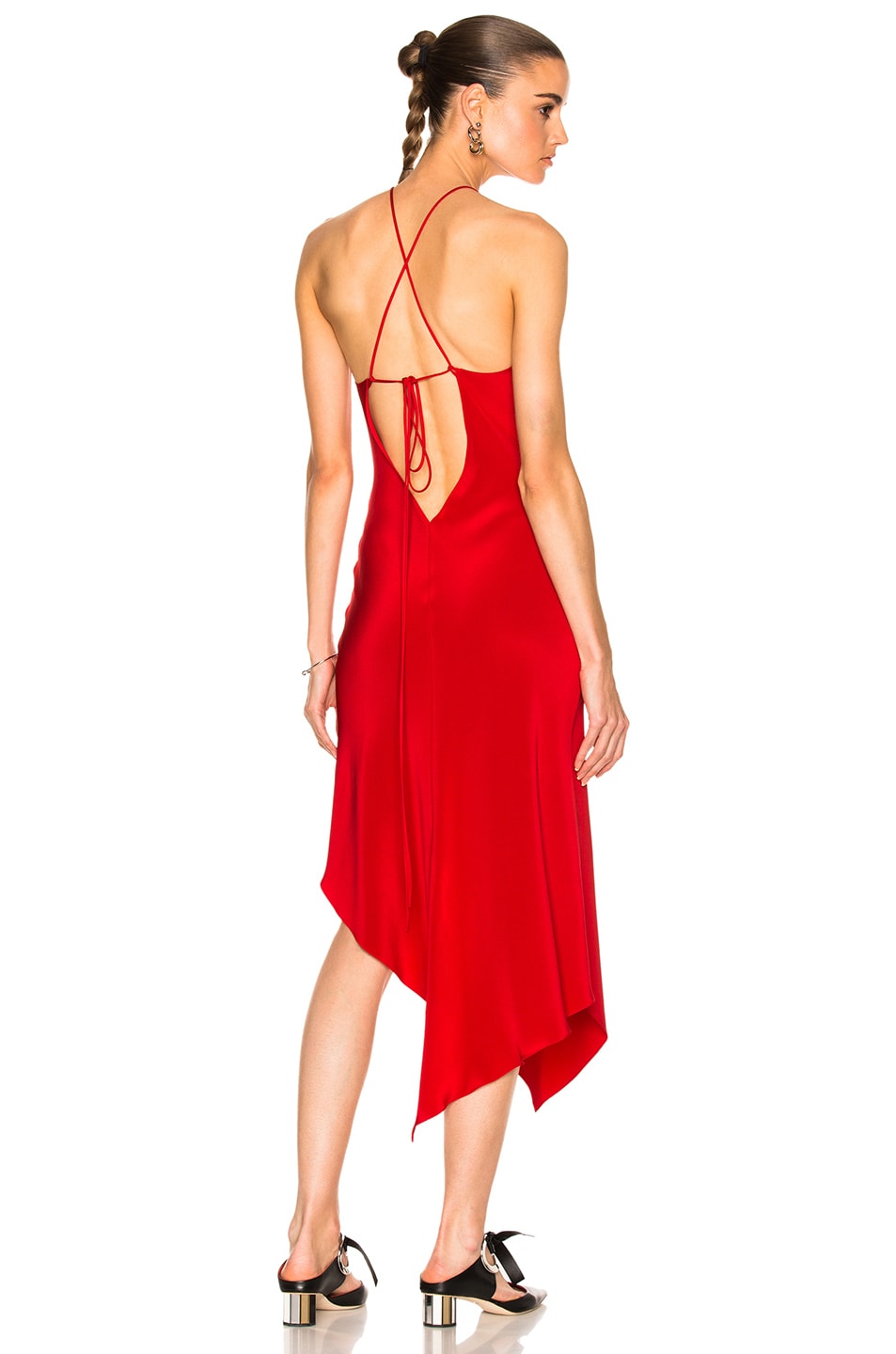Image 1 of Juan Carlos Obando Annex Halter Dress in Red