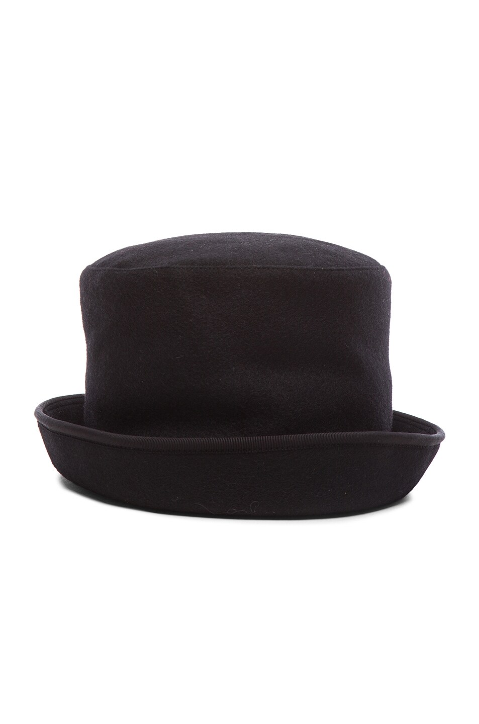 Image 1 of Junya Watanabe Wool Melton Hat in Black