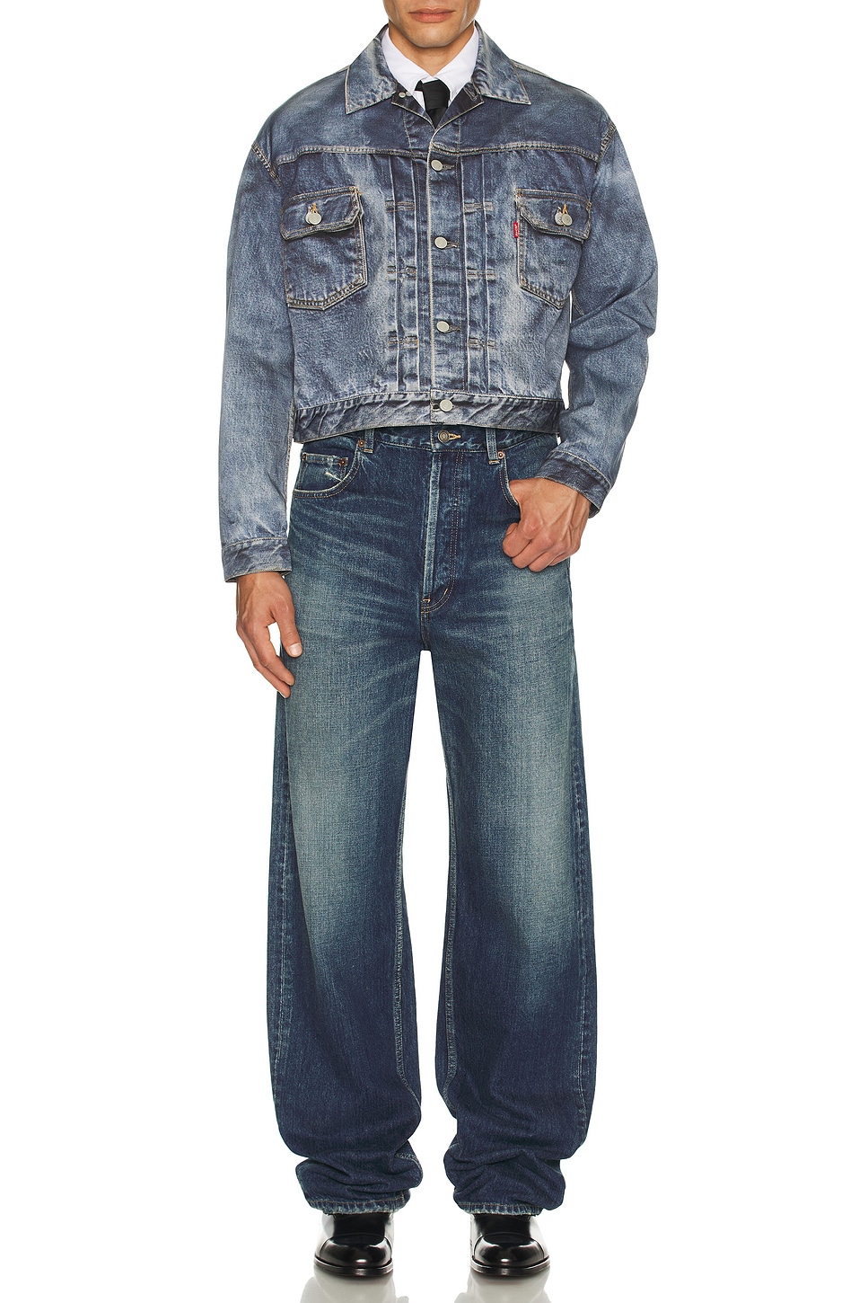 Image 1 of Junya Watanabe x Levi's Inkjet Print BerBerJin Jacket in Indigo