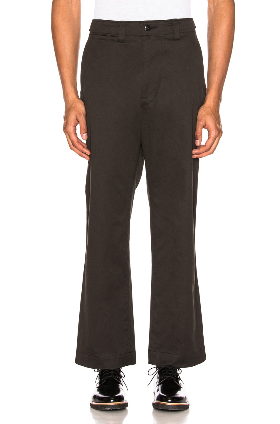 Image 1 of Junya Watanabe Cotton Twill Trousers in Black