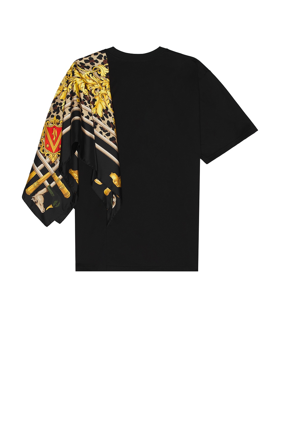 JUNYA WATANABE X BLACK SABBATH GRAPHIC AND SILK SCARF TEE