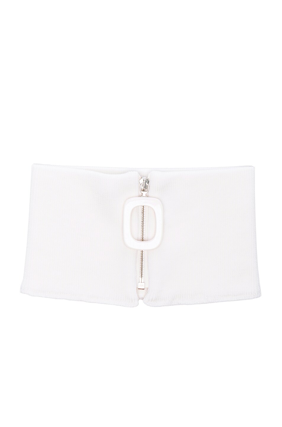 Image 1 of JW Anderson Zip Neckband in White