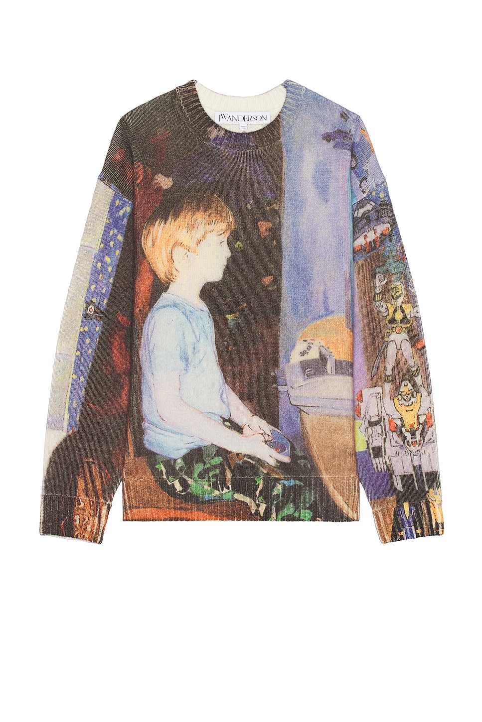 Image 1 of JW Anderson Printed Jumper in Blue