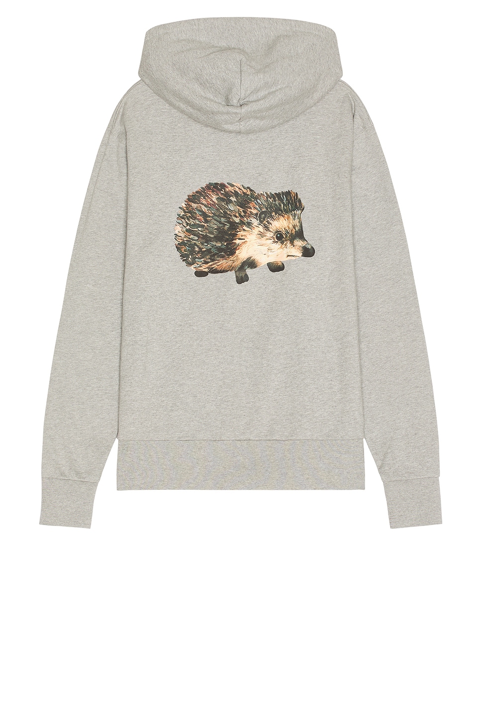 Image 1 of JW Anderson Prickly Back Print Hoodie in Light Grey Melange