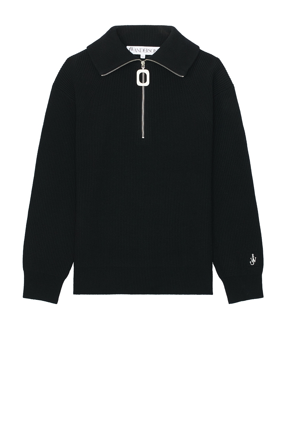 Half Zip Jumper in Black