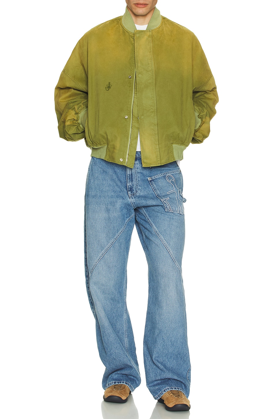 Image 1 of JW Anderson Bomber Jacket in Olive