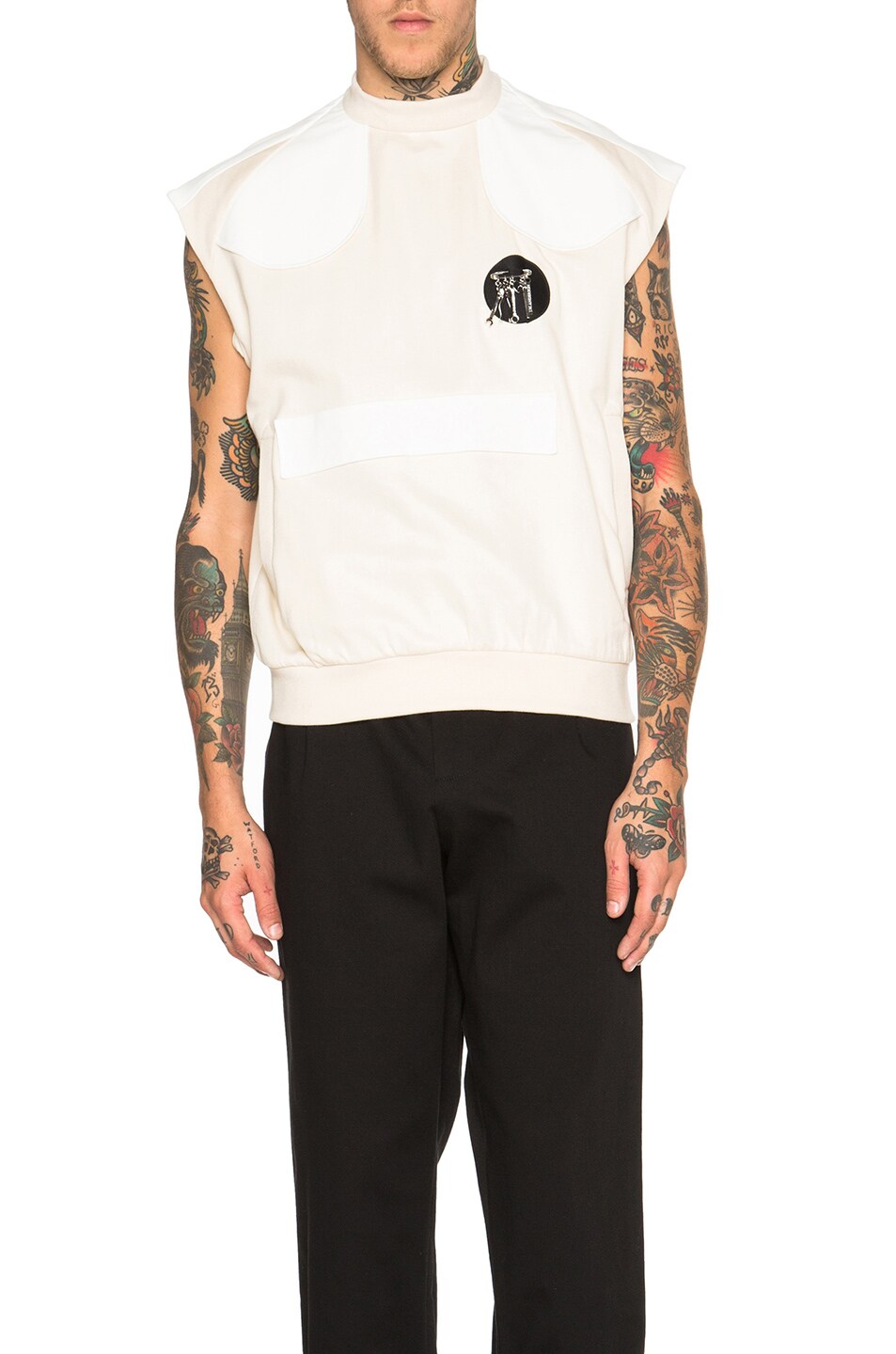 Image 1 of JW Anderson Oversized Patchwork Tank in Off White