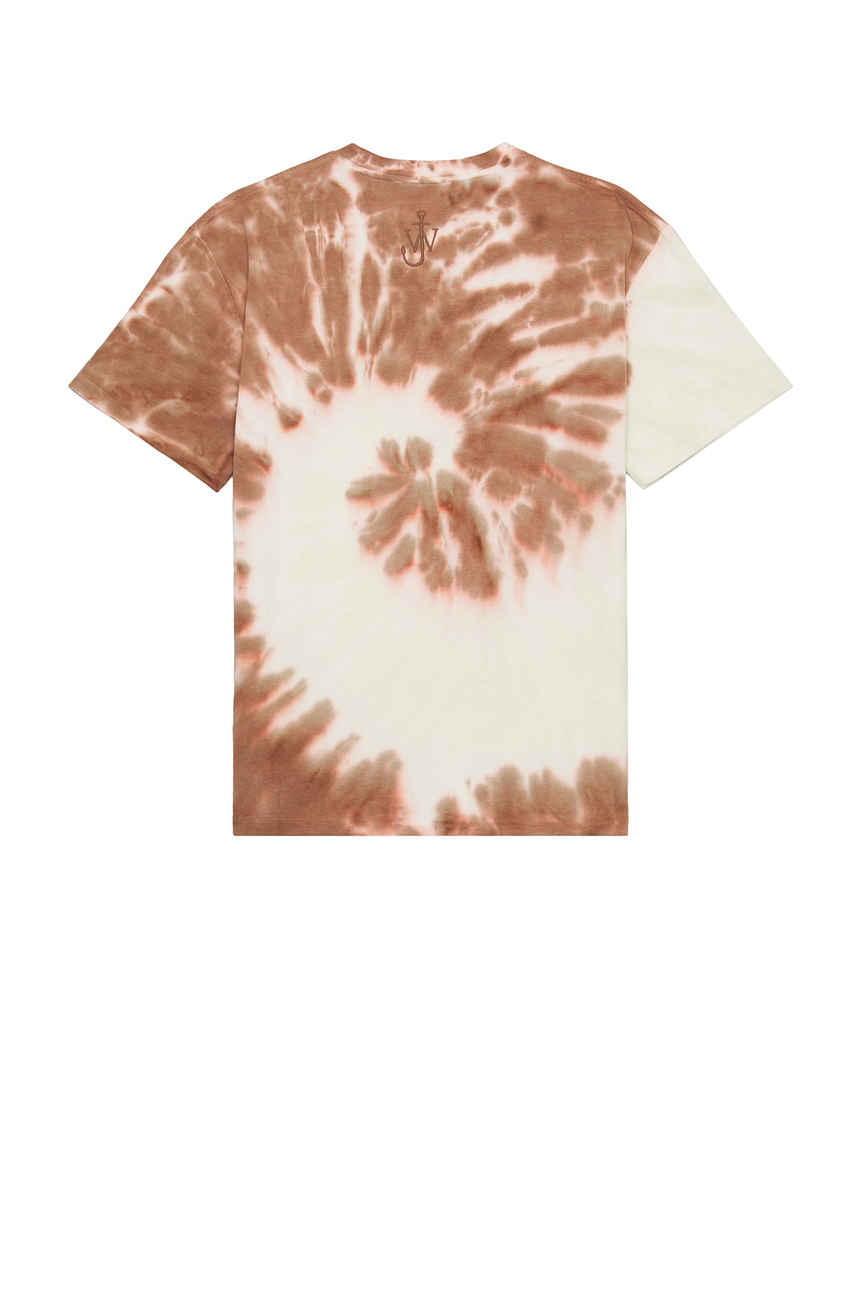 Shop Jw Anderson Cat Print Tie Dye T-shirt In Tobacco