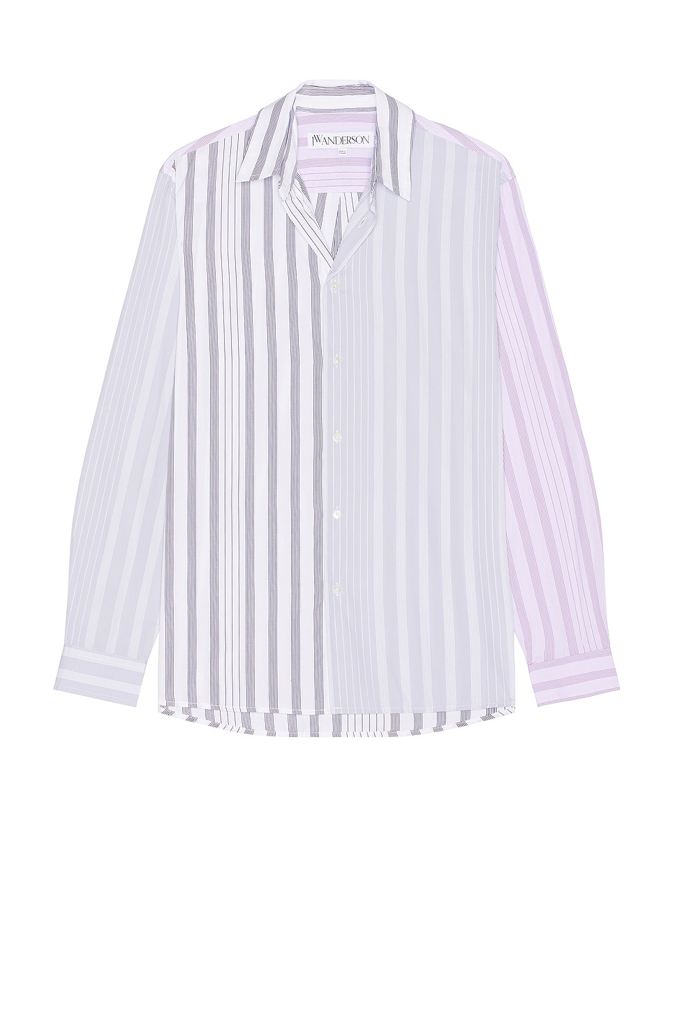 Image 1 of JW Anderson Multi Stripe Patchwork Shirt in Multi