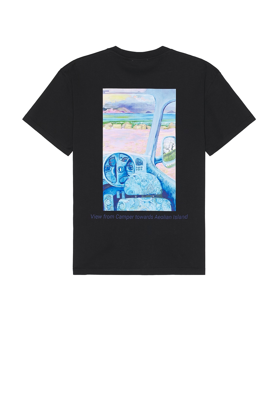 Image 1 of JW Anderson Anchor Embroidery Back Print T-Shirt in Black