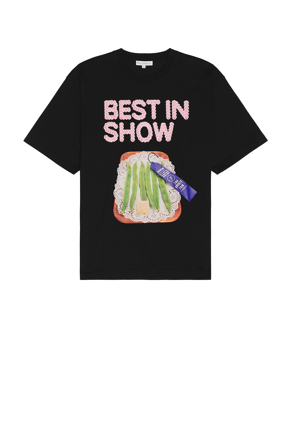 Image 1 of JW Anderson Best In Show Oversized T-Shirt in Black