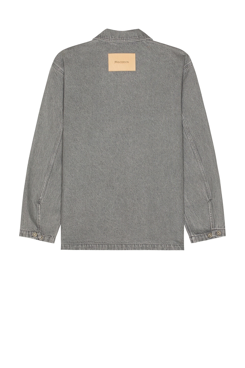 Jw Anderson Patch Pocket Rugby Shirt In Gray
