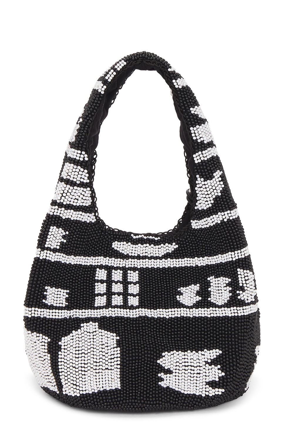 Jw Anderson Mini Beaded Shopper In Multi