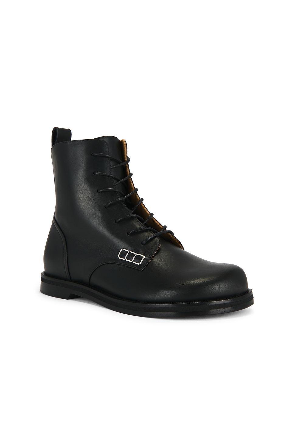 Jw Anderson Loafer Lace Up Boot In Black