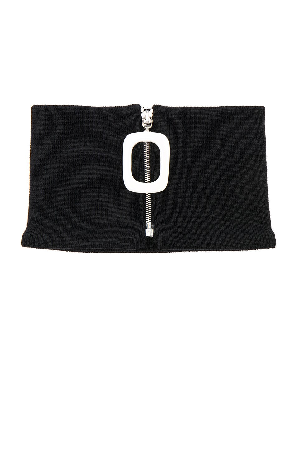 Image 1 of JW Anderson Zip Detail Neckband in Black