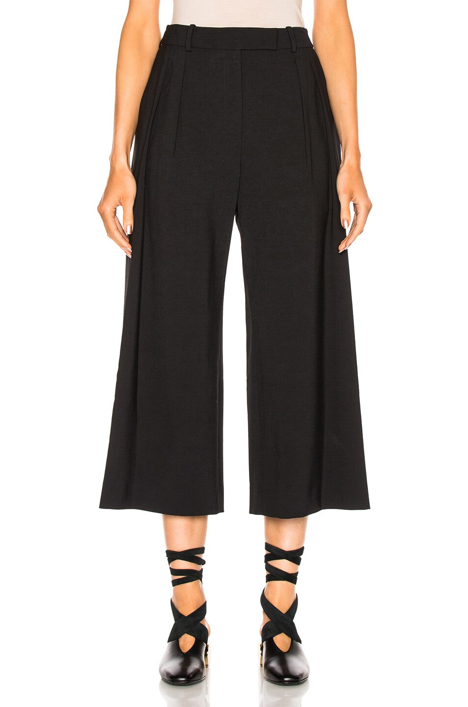 Image 1 of JW Anderson High Waisted Pant in Black