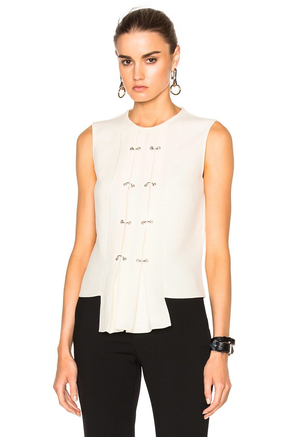 Image 1 of JW Anderson Sleeveless Panel Top in Off White
