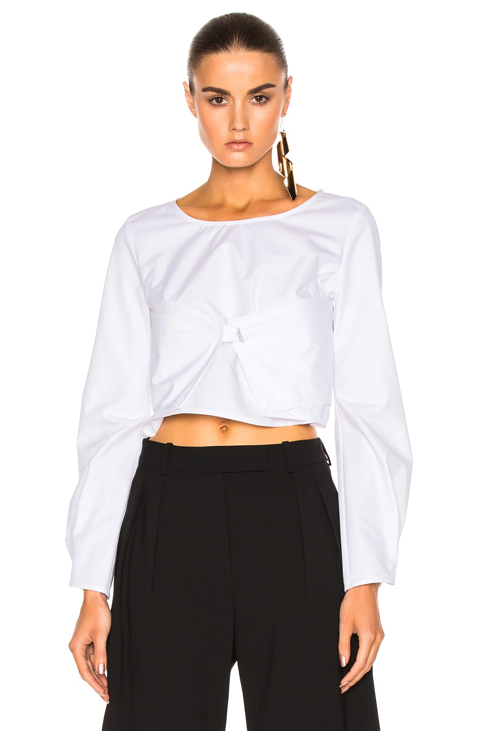 Image 1 of JW Anderson Long Sleeve Top in White