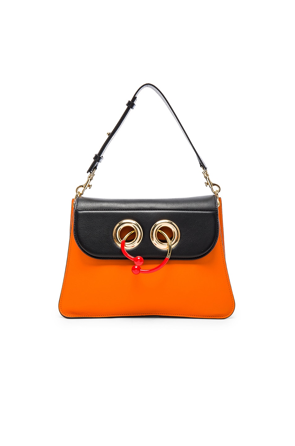 Image 1 of JW Anderson Medium Pierce Bag with Eyelets in Tangerine