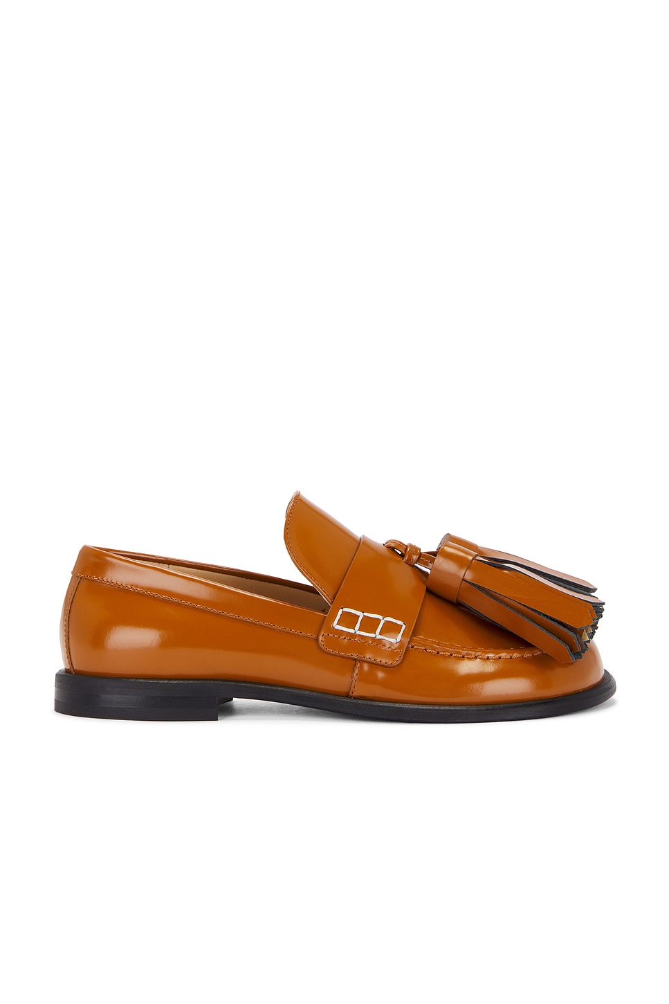 Shop Jw Anderson Tassel Loafer In Tan