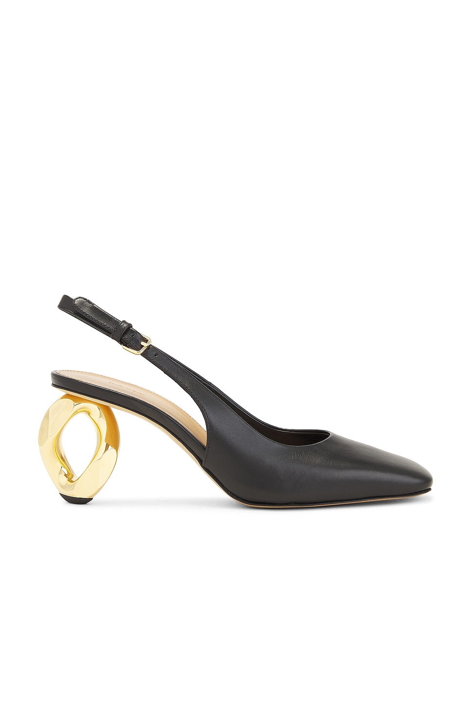 Image 1 of JW Anderson Chain Heel Sling Back Pump in Black