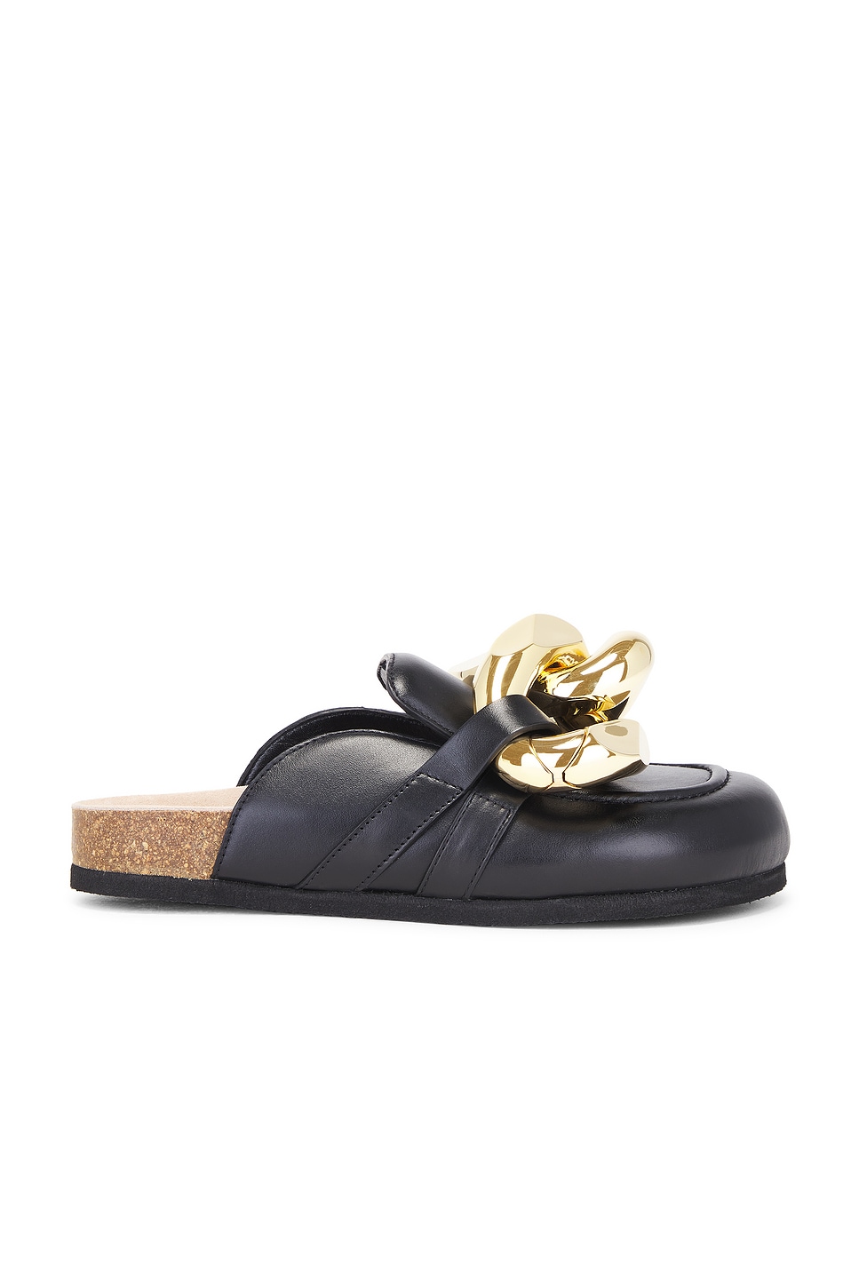 Image 1 of JW Anderson Chain Loafer in Black & Gold