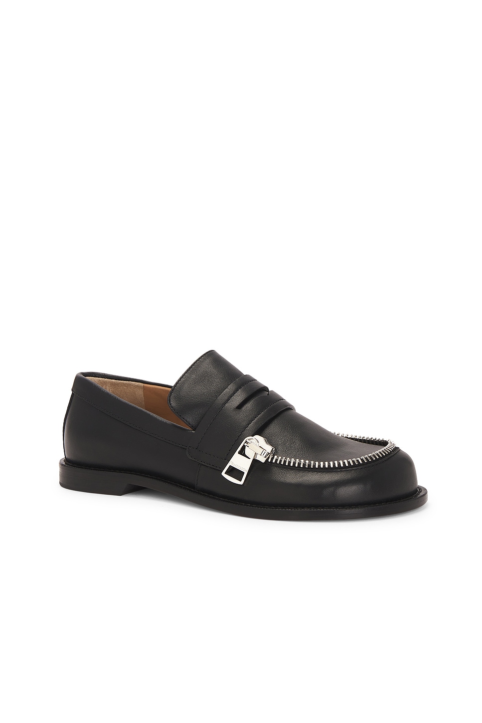 Jw Anderson Biker Moccasin In Black