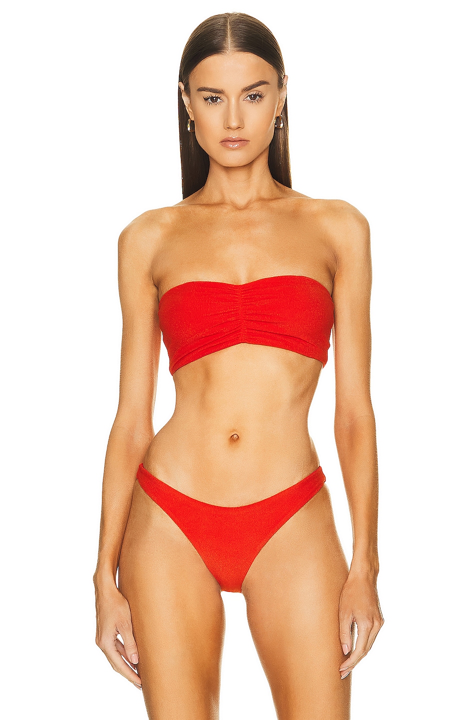 Image 1 of JADE SWIM Ava Bandeau Bikini Top in Poppy Terry