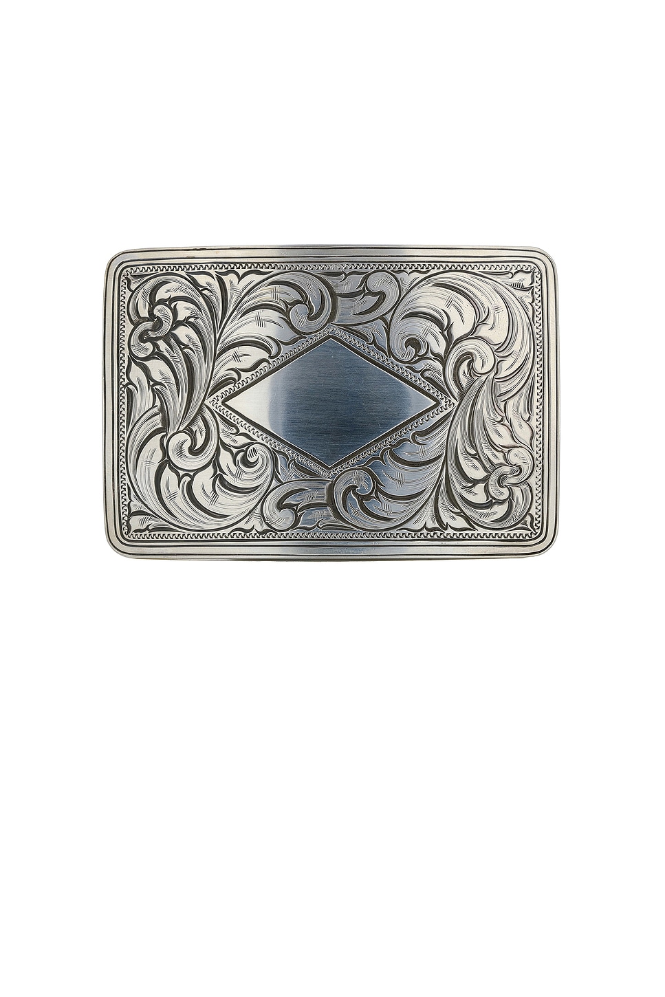 Shop Kemo Sabe Gilman Rectangle Belt Buckle In Silver