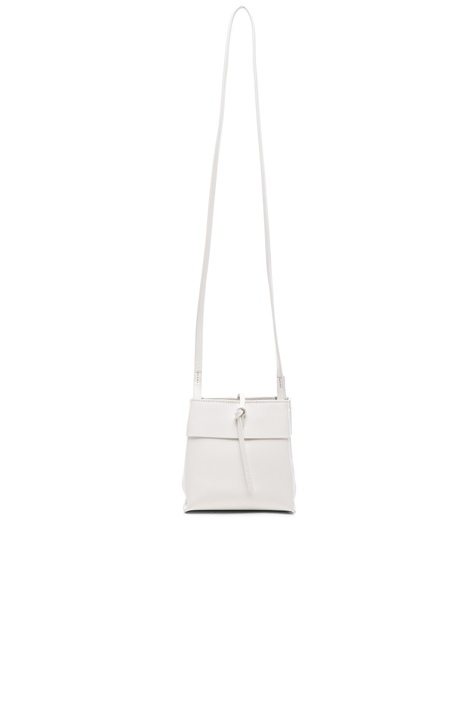 Image 1 of Kara Nano Tie Crossbody Bag in White