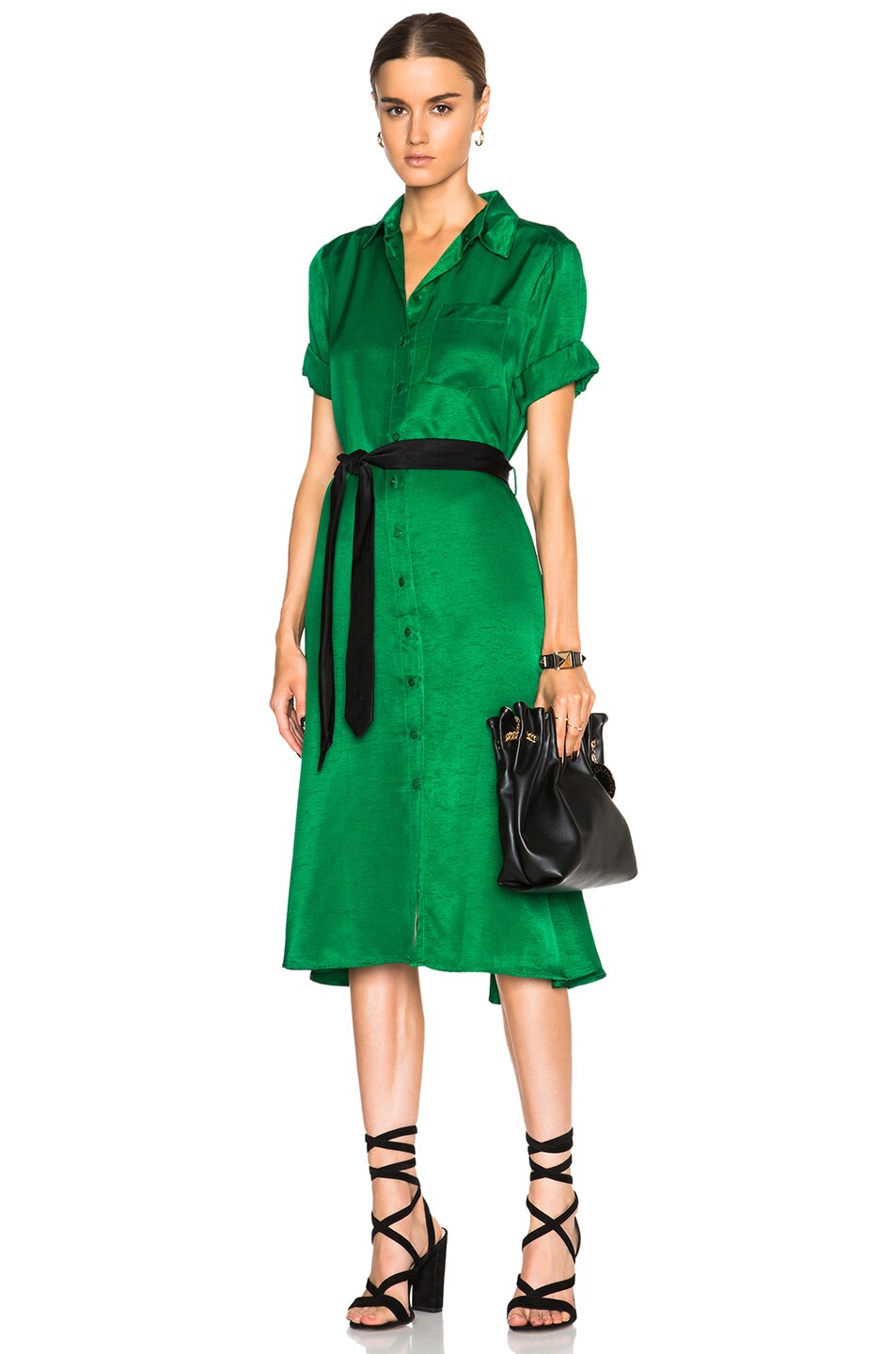 Image 1 of Kate Sylvester Portia Dress in Emerald