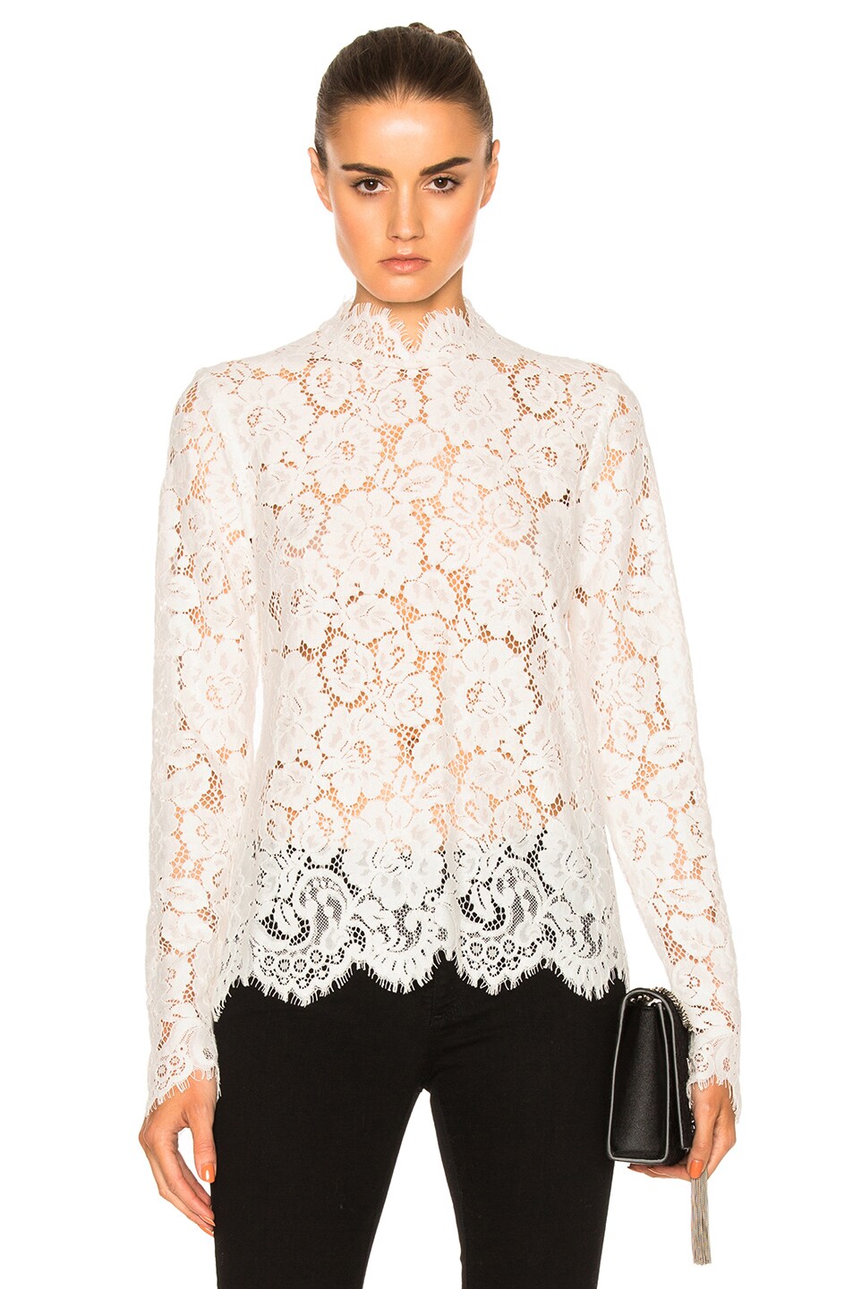 Image 1 of Kate Sylvester Paulette Top in White Lace