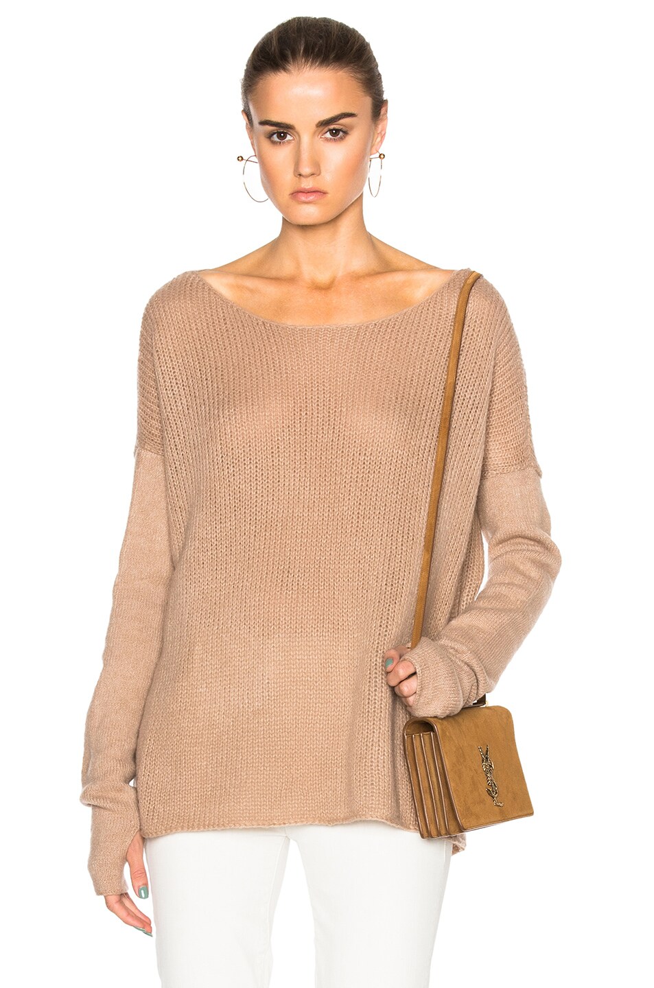 Image 1 of KAUFMANFRANCO Cashmere Gauze Sweater in Ginger