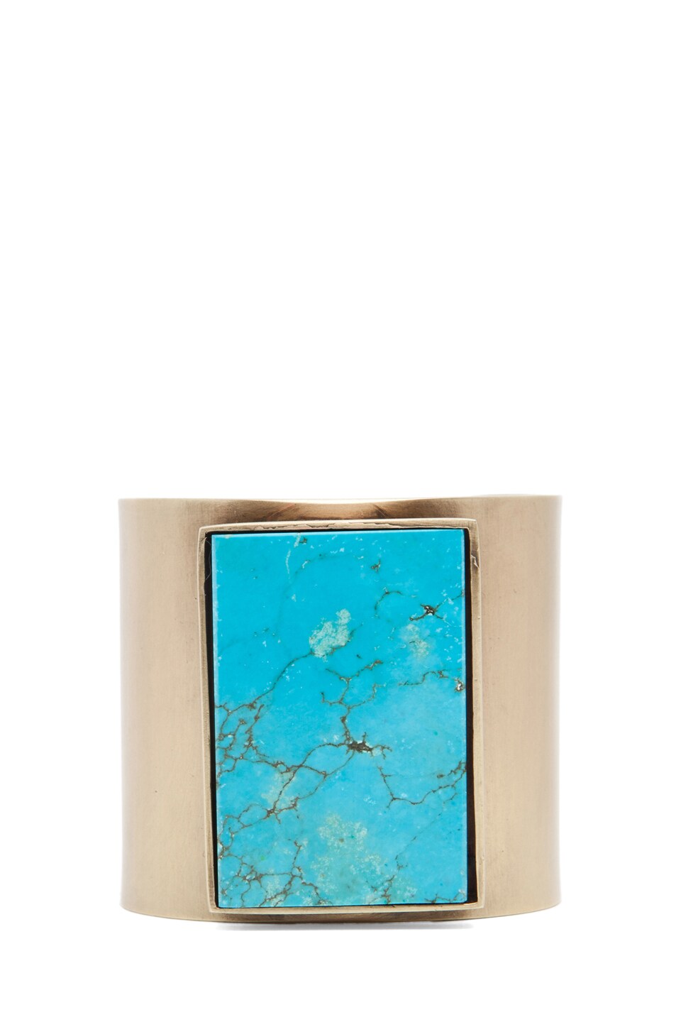 Image 1 of Kelly Wearstler Cuff in Brass & Turquoise
