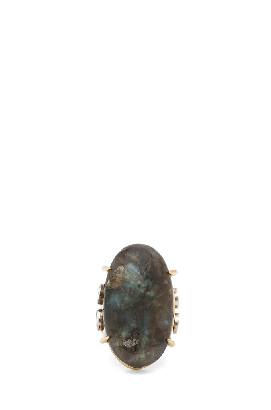 Image 1 of Kelly Wearstler Curiosity Oval Stone Cocktail Ring in Labradorite