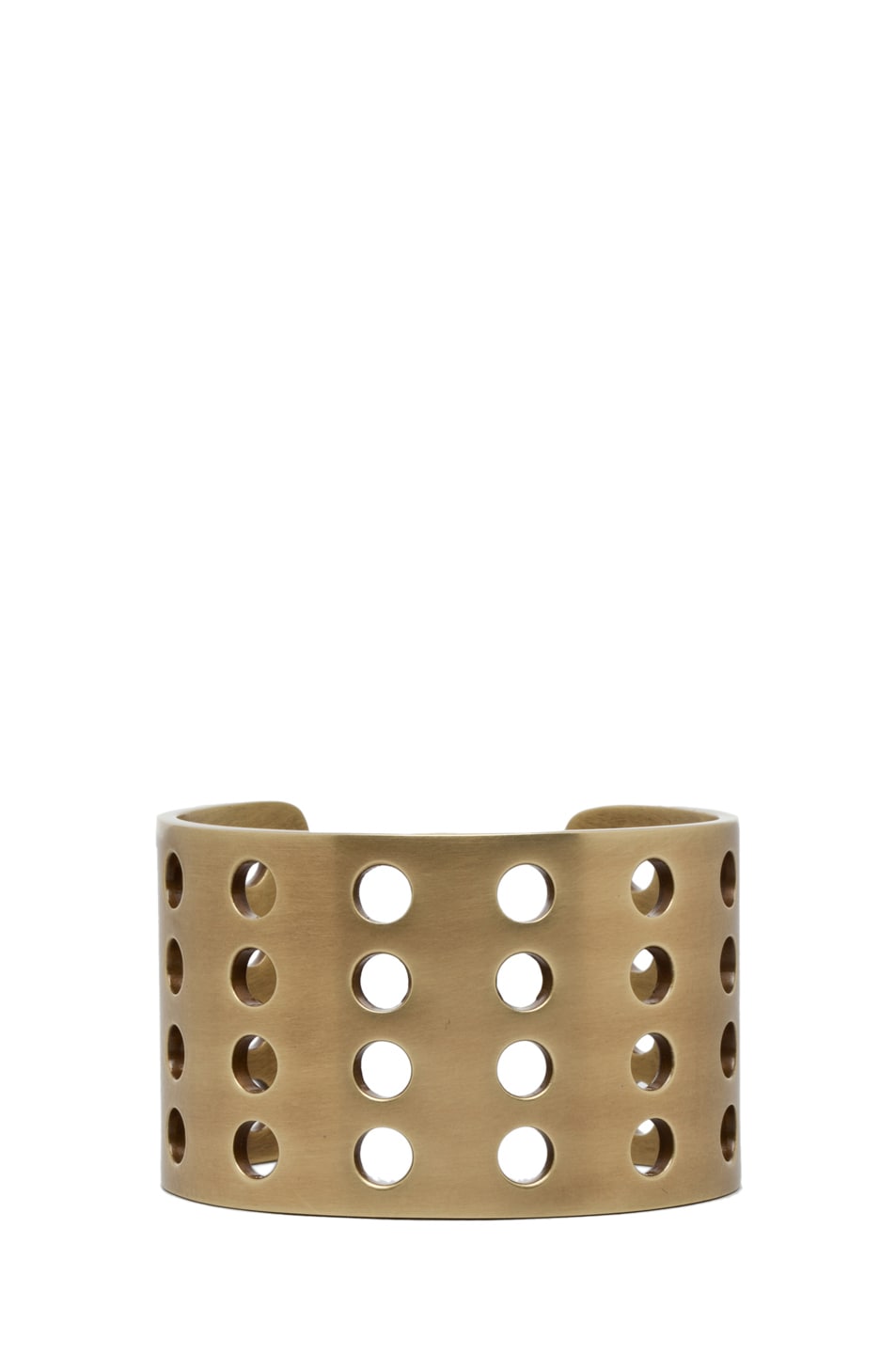 Image 1 of Kelly Wearstler Large Perforated Cuff in Brass